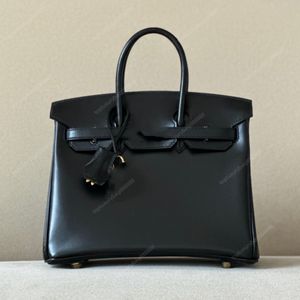 Top sacs de créateurs de haute qualité sac fourre-tout grands sacs à main de luxe 35CM boîte en peau de vache sac pour femme sac en cuir de ligne de cire fait à la main sac à bouton en or noir emballage de boîte-cadeau 10A