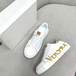 Top hoogwaardige luxe zeeschelp barokke greca sneakers ontwerper mannen schoen low-top veter sneaker luxe merk casual schoenen mode outdoor runner trainer 104