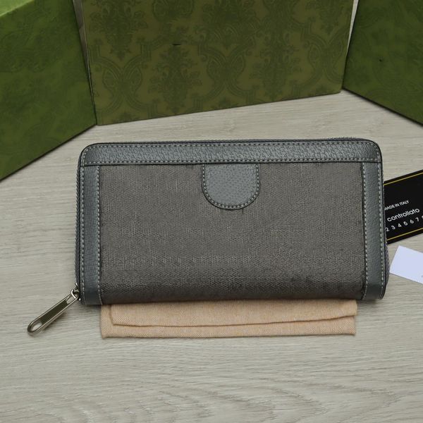 Top haute qualité zippy portefeuille designer femmes hommes portefeuille en cuir véritable long portefeuille porte-cartes mode peau de vache sac à main marque lettres en métal portefeuille avec boîte verte