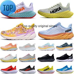 TOP Hoka one Bondi 8 CARBON X2 Chaussure de course Baskets d'entraînement Clifton 8 Mode de vie accepté Autoroute d'absorption des chocs Designer hokas Femme Homme