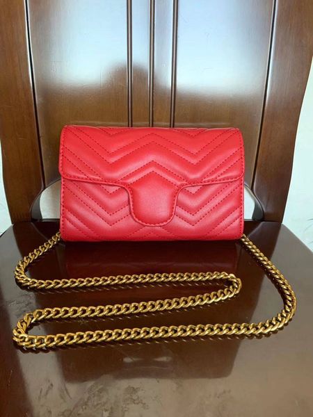 Venta caliente 2020Marmont Bolsos de hombro Mujer Cadena Crossbody Bolso Bolsos Famoso diseñador Bolso de hombro Mujer Mensaje Bolsa billetera monedero wome0389