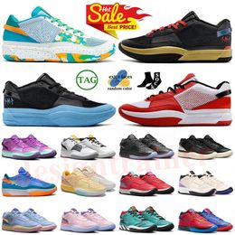 Top JA 1 Hommes Chaussures de basket-ball Ja Morants 1S Designers Day One Black Game Royal Phantom Chimney Chicago Scratch Mismatch Green Snake Baskets d'extérieur Taille 36-46