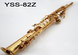 Top Japan Brand S82Z B Tone Soprano Saxophone Gold Gold Gold Key Professional Sax Mondstuk met Case en Accessoires92867836392151