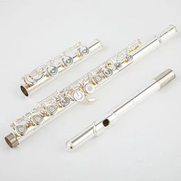 Top Japan Sankyo 601 Fluit Professionele Cupronickel Opening C Sleutel 17 Gat Fluit Verzilverd Muziekinstrumenten Met Case
