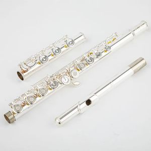 Sankyo – flûte professionnelle japonaise 601, ouverture en Cupronickel, clé C, flûte à 17 trous, Instruments de musique plaqués argent avec étui