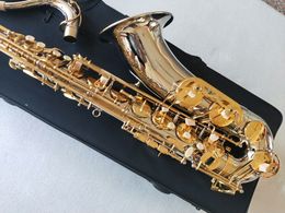 Top JapanT-W037 Saxofoon Hoge kwaliteit Tenorsaxofooninstrumenten Vernikkeld Messing Professioneel niveau