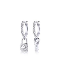 Top sieraden voor dames Designer oorbellen Sleutels en sloten Dangle Drop Oorbellen Sieraden Letter Diamond Blossom Earring Haute Couture Dangle Kroonluchter Oorbellen