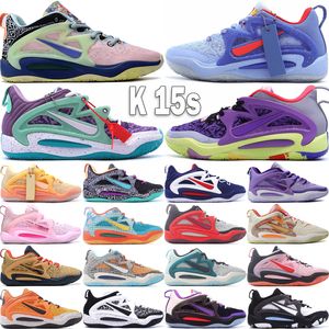 Top KD 15 Chaussures de basket-ball pour hommes KD15 Formateurs de créateurs Charles Doutit Cauchemars Aimbot B.A.D Brooklyn Aunt Pearl Hommes Baskets d'extérieur Taille 40-46