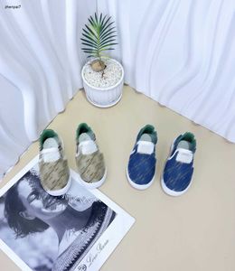 Top Kids Canvas Shoes Designer Baby Sneakers Maat 26-35 Doosbeveiliging Logo Volledige print jongens Casual schoenen 24mar
