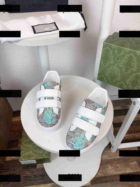 Top Kids Casual Shoe Sneakers Child Plant Baby Spring y Animal Printing Nuevo llegada de protección de caja de goma Envío de niños Tamaño de niños 23-35