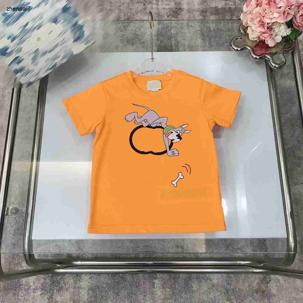 Top Kids Diseñador Diseñador Moda de dibujos animados de dibujos animados Camisetas de manga corta Tamaño 100-160 cm Camiseta de bebé Tamiseta de verano Junio27