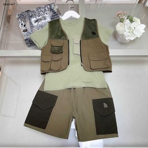 Top Kids Designer Vêtements de travail en plein air Costume de baby-tracks combinaisons taille 90-160 cm T-shirt à manches courtes et shorts