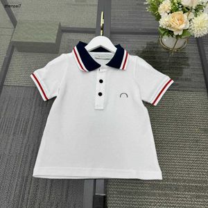 Top Kids Polo Shirt Multiclored Stripes Child T-shirt Baby T-shirt Maat 100-150 Zomer Ademende stof Boy Korte Mouw Girl Rapel T-stukken 24-aapril