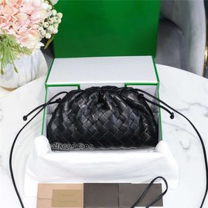 Top Knit Bag Woman 10a Designer Handtas merk weven tas echte lederen zakje munt portemonnees Case Mini -riem geweven tassen