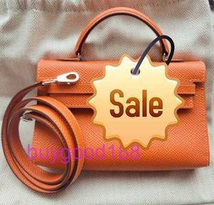Top dames Designer Koaliey Sac minuscule sac en cuir orange collectable 14 cm sac à main pour le sac à main pour femmes