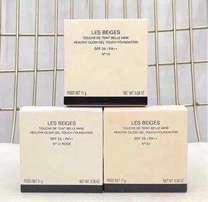 Top Le Beiges Healthy Glow Gel Touch Foundation Powder N10 N20 N12 Touche de Teint Belle Mine Sheer geperst poeder met penseel