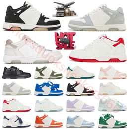 Top Leather Quality Out Off Office Casual Shoes Low Platform Platform Sneakers blanc beige Panda noir vert gris olive syracuse Dhgate Skate Trainers Sports 36-45