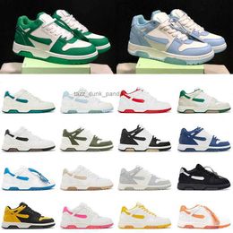Qualité supérieure en cuir Out of Office Casual Chaussures OOO Low Tops Platform Sneakers Offes Blanc Panda Noir Vert Gris Olive Syracuse Dhgate Skate Trainers Sports 36-45