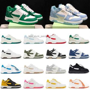 Qualité supérieure en cuir Out of Office Casual Chaussures OOO Low Tops Platform Sneakers Offes Blanc Panda Noir Vert Gris Olive Syracuse Dhgate Skate Trainers Sports 36-45