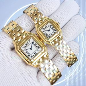 Watch de marque de haut niveau AAA Quality Watchs Watchs New Fashion Square Dial 904L Gold Sier en acier inoxydable Quartz Lady Watch with Diamond Montre de Luxe