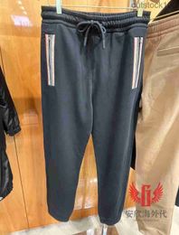 Pantalon de créateur de Buurberlyes de haut niveau pour femmes hommes noirs emblématiques pantalons de sport rayés pour leggings pour hommes pantalon décontracté avec logo original