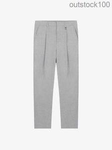 Pantalon de créateur de Buurberlyes de haut niveau pour femmes hommes Panton de coton printemps / été simple pantalon à hommes droits polyvalents Pantalon décontracté avec logo d'origine