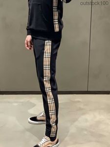 Topniveau BUURBERLYES Designer broek voor vrouwen Men Side Plaid Patchwork Drawtring Casual broek Mens broek Kinderbroek met origineel logo