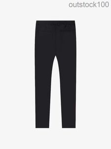 Pantalon de créateur de Buurberlyes de haut niveau printemps / été coton laine de coton simple Pantalon de mode polyvalente pantalon décontracté avec logo original