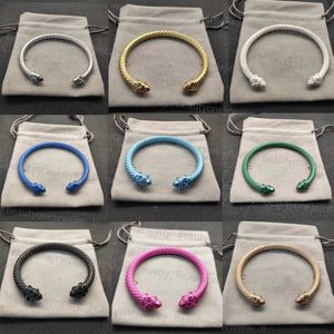 Designer de haut niveau 925 bracelets de bracelet de bracelet en bracelet en argent torsadé en argent pour hommes bracelet crochet 5 mm 7 mm femme bijoux bijourie cadeau exquis simples accessoires de mode