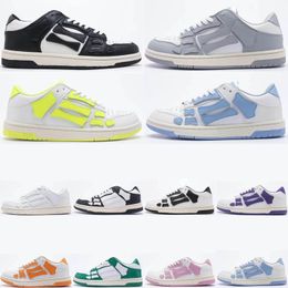 Top Low Skel Hommes Baskets Chaussures Orange Femmes Vert Rouge Blanc Chaussure De Course Gris Clair Noir Baskets De Designer