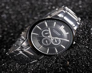 Top Luxury Brand Curren Simple Style Classic Quartz Wrists Wistres en acier complet étanche Men039s Watch Sports Male Clock6746217