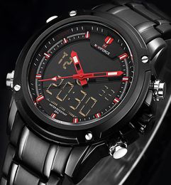 Top Luxury Brand Naviforce Men Sports à LED imperméables Montres Men's Men's Men's Male Quartz Wrist Watch Relogie Masculino 2019 L179U2419053