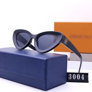 Top Luxury Cat Eye Lunettes de soleil Polaroid Lens Designer Femmes Hommes Adumbral Goggle Senior Lunettes pour lunettes Cadre Vintage Lunettes de soleil en métal avec boîte Qi Ling 3004
