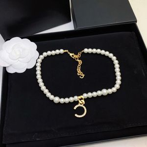 Top luxe Sautoirs colliers de perles pour femme diamant collier de perles collier de créateur cadeau chaîne fourniture de bijoux