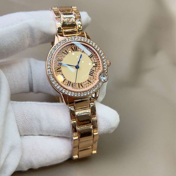 Top Luxury Classic Classic Designer Watch Watchs Watch with Diamonds for Women Rome Luxury atmosphere Fashion Alloy for Women Watchs Balloon Tiktok