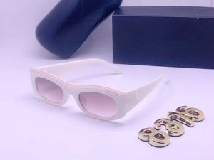 Top luxe classique lunettes de soleil sans monture Rectangle cristal monogramme or Vintage mode hommes femmes lunettes de soleil lunettes métal verres