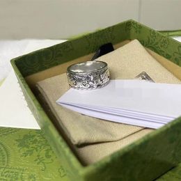 Top luxe designer ring dominante tijger hoofd ring 925 verzilverd materiaal ringen mode-sieraden