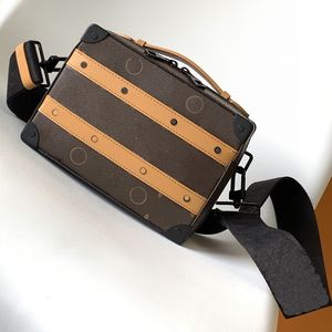 Top Luxe Designer tas Heren en dames Fashion Box Bag Leren bedrukte schoudertas Mini Portable Tote bag #45935