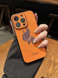 Top Luxury Designer iPhone Case 15 Pro Max 15Plus 14 Pro 13 12 11 P Designer Fashion Creative Phone Case Animal Letter Case