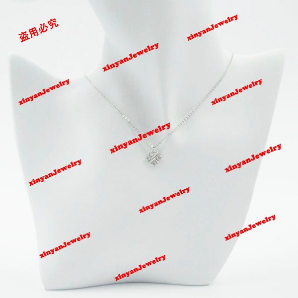 Collar de diseñador de lujo superior para hombres y mujeres Diseñador de doble letra Collares pendientes Cadena Joyería de moda Esmalte verde Barra vertical