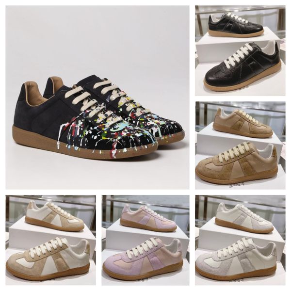 Top Luxury Designer Shoes Maisons Margiela Replicaing MM6 Cut Out Casual Shoes Casual Maison Mens Trainers Orange Zapatos Running White Skate Sneakers chaussure de plein air