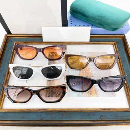 Top lunettes de soleil de créateurs de luxe 20% de réduction famille INS Fengwang rouge même mode grand cadre femme GG0988S