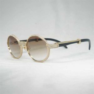 Lunettes de soleil de créateurs de luxe de luxe 20% de rabais surnois pour hommes de corne naturelle pour corne de club de conduite en bois ovale ovale oculos lunettes
