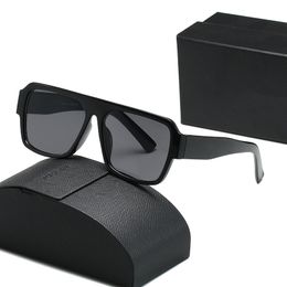 Top luxe modeontwerper zonnebril met bril strand zonnebril voor man vrouw 7 kleuren brillen voor vrouwen bril frame vintage metalen glas met doos p22
