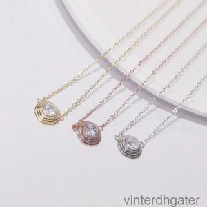 Top luxe fijne originele 1to1 designer ketting voor vrouwen sterling zilveren carter enkele diamanten ketting voor vrouwen met eenvoudig diamant sieradencadeau