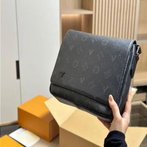 Top luxe handtas ontwerper klassieke verouderde messenger bag heren crossbody schouderbody zakelijke tas portemonnee 26 cm