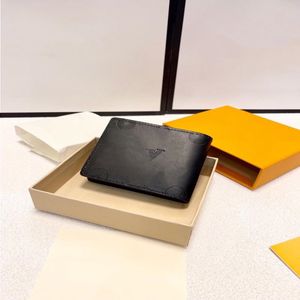 Top luxe handtas ontwerper Cowhide Embossed Black Short Folding Wallet Men's Handtas Handtas Tas Pass Travel Wallet Coin Wallet 12c MPGC