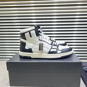 Top Luxe Italië Merk Skel Hoge Top Sneakers Skeletschoenen Botten Suède Trainers Schedel Heren Skateboard Dames Lopen Comfort Feest Bruiloft Sport Wandelen Schoenendoos