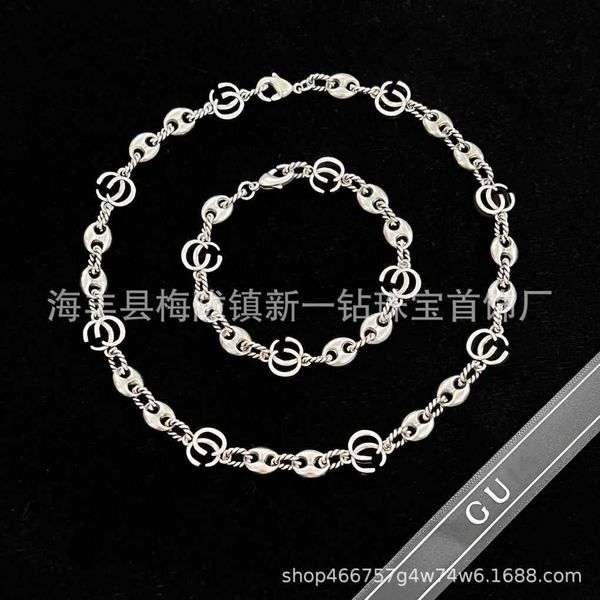 Top bijoux de luxe chaîne en argent pâte frite torsades fil creux Bracelet faire vieux personnalisé hommes et femmes mêmes