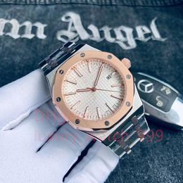 Top luxe sieraden horloge Fabriek 13 Kleur Hoge kwaliteit Horloge 41mm 15400 15400OR OO D002CR Lederen Bands Band Azië Transparant Mechanisch Automatische Heren Horloges